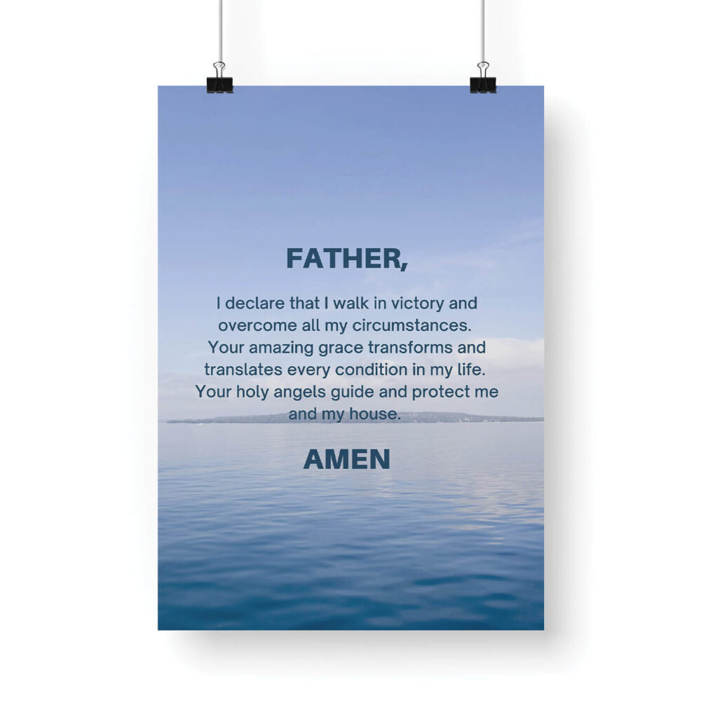 Hanging I Walk In Victory Prayer Poster